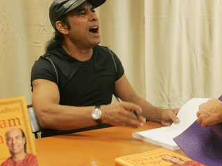 Bikram Choudhury Promotes 'Bikram Yoga'