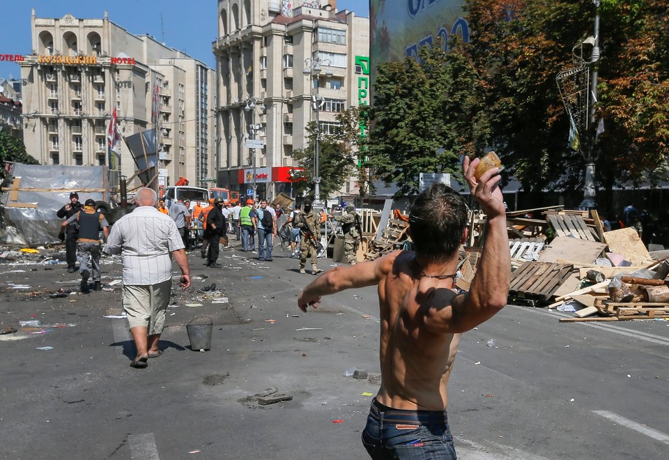 UKRAINE CRISIS PROTEST (Protest on Kiev's Independence Square)