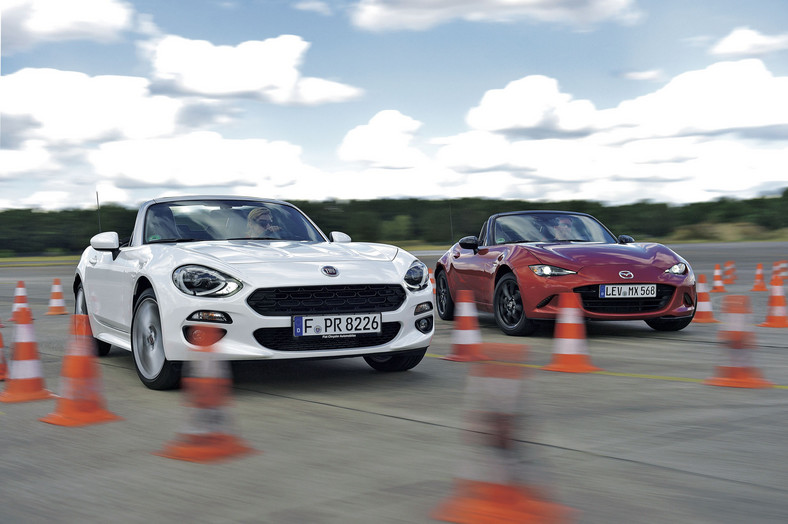 Mazda MX-5 kontra Fiat 124 Spider - takie same, a jednak inne