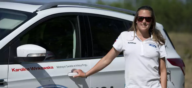 Mistrzowie kitesurfingu: Karolina Winkowska i Victor Borsuk w Fordach Kuga