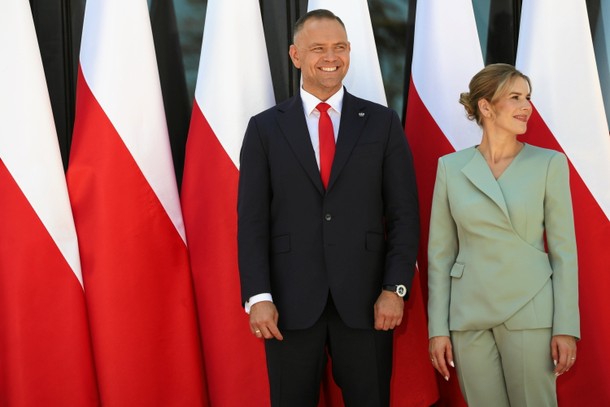 Karol i Marta Nawroccy w Pałacu Prezydenckim, 19 czerwca 2026 r.
