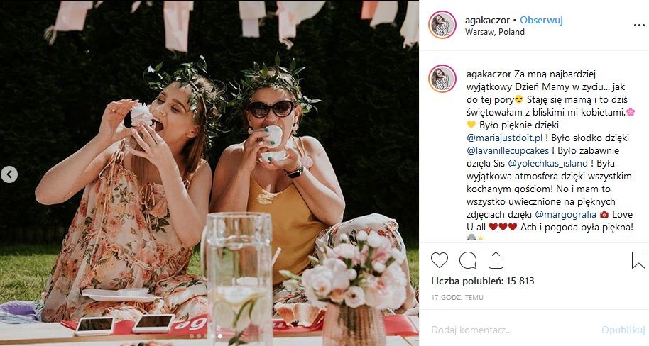 baby shower Agnieszki Kaczorowskiej