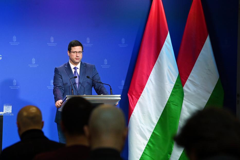 Gulyás Gergely Miniszterelnökséget vezető miniszter / Fotó: MTI/Bruzák Noémi