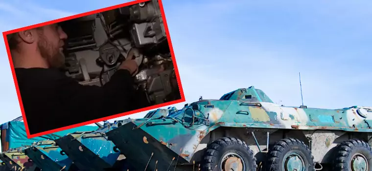 Tak Ukraińcy naprawiają sprzęt dla armii. Z rozpędu wzięli "na warsztat" czołgi Putina