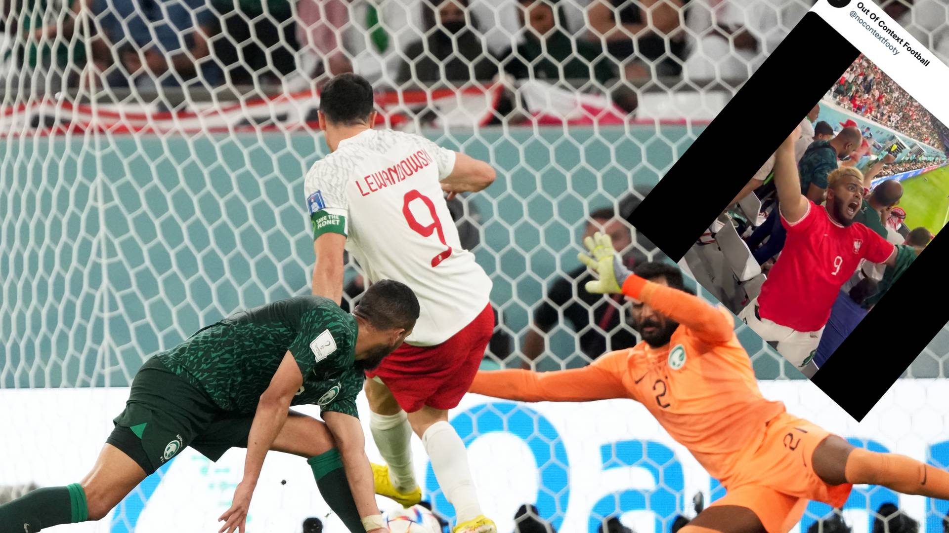 Reakcja kibica Saudyjczyków po golu Lewego stała się viralem. Polski kapitan skomentował  