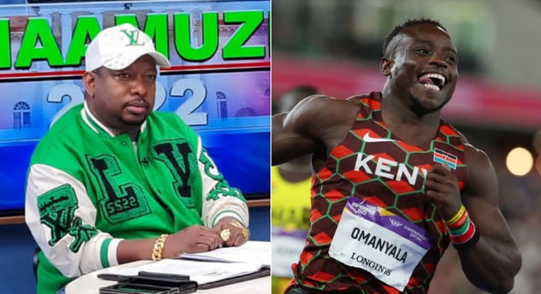 Politician Mike Sonko and athlete Ferdinand Omanyala