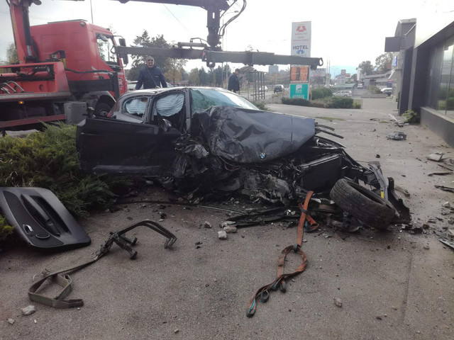 Photos from the accident scene in Nis