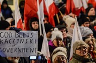 Kontrmanifestacja PIS w Warszawie