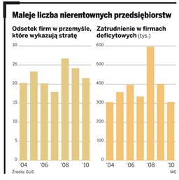 Co piąte przedsiębiorstwo pod kreską? Zobacz w których branżach jest ich najwięcej