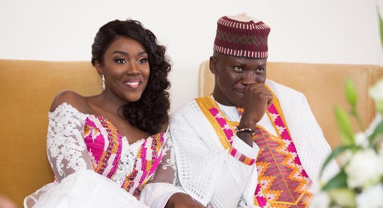 Stonebwoy with wife Louisa 