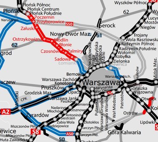 Wylot drogi S7 z Warszawy w kierunku Gdańska. Kierowcy czekają na tę trasę