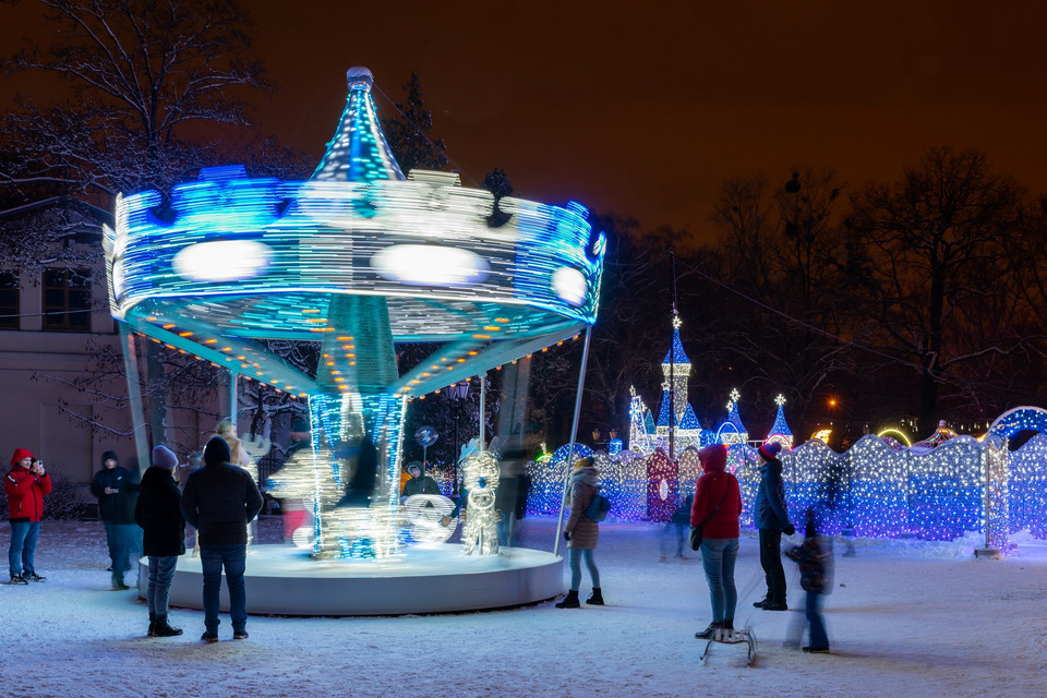 Iluminacje Multidekor Park Miliona Świateł Łódź