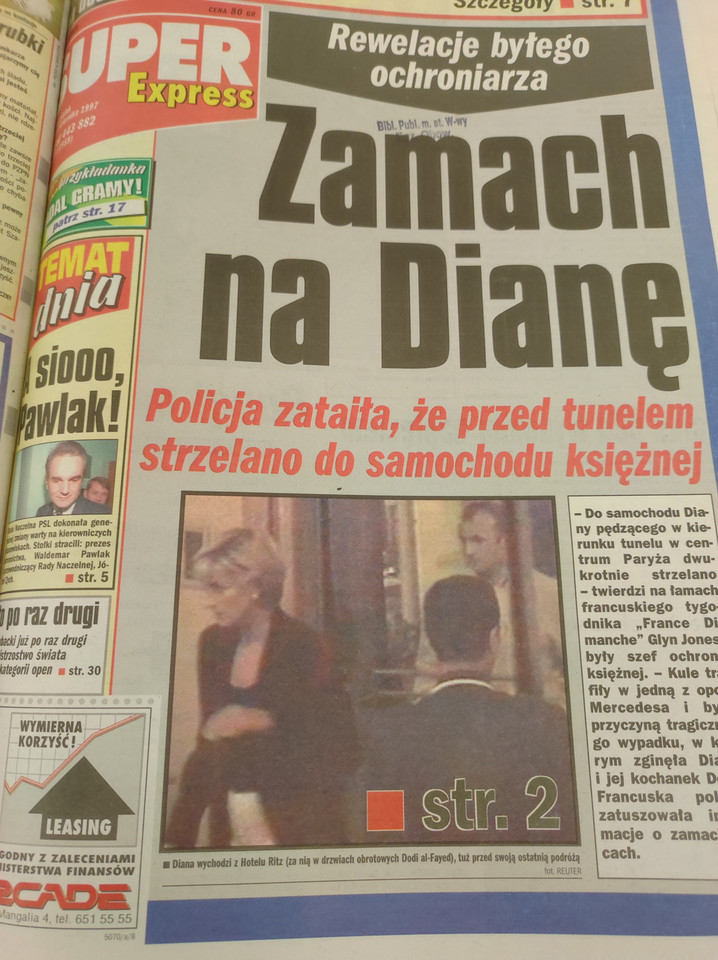 Polskie media o księżnej Dianie