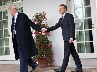 Emmanuel Macron z wizytą u Donalda Trumpa