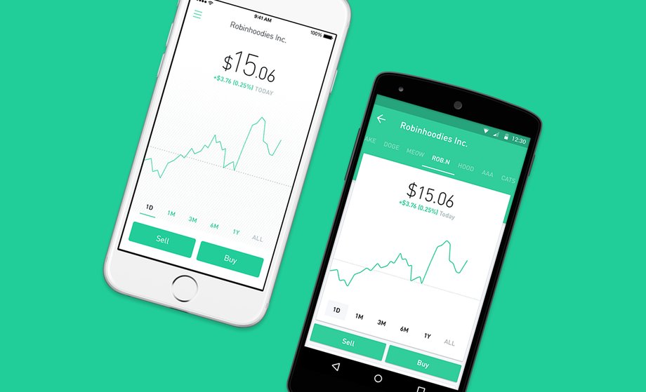 Robinhood lets you trade stocks without paying any fees.