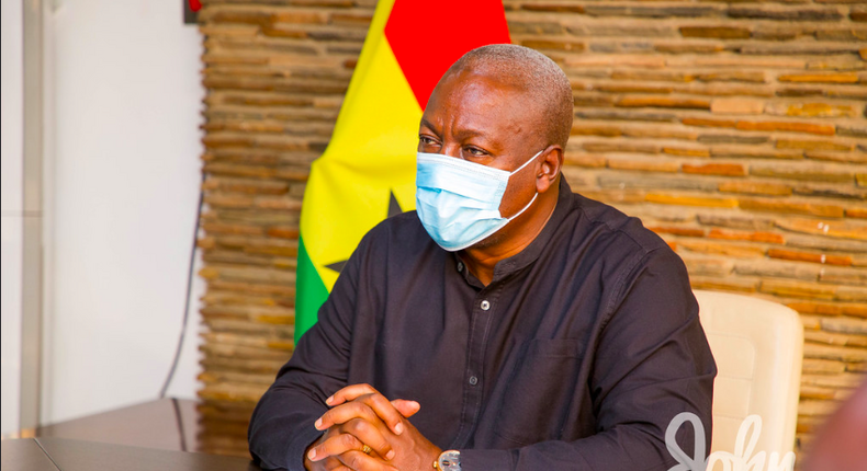  NDC presidential candidate for the 2020 elections, John Dramani Mahama.