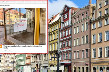 Upadła jedna z największych restauracji we Wrocławiu. Była kojarzona z Magdą Gessler