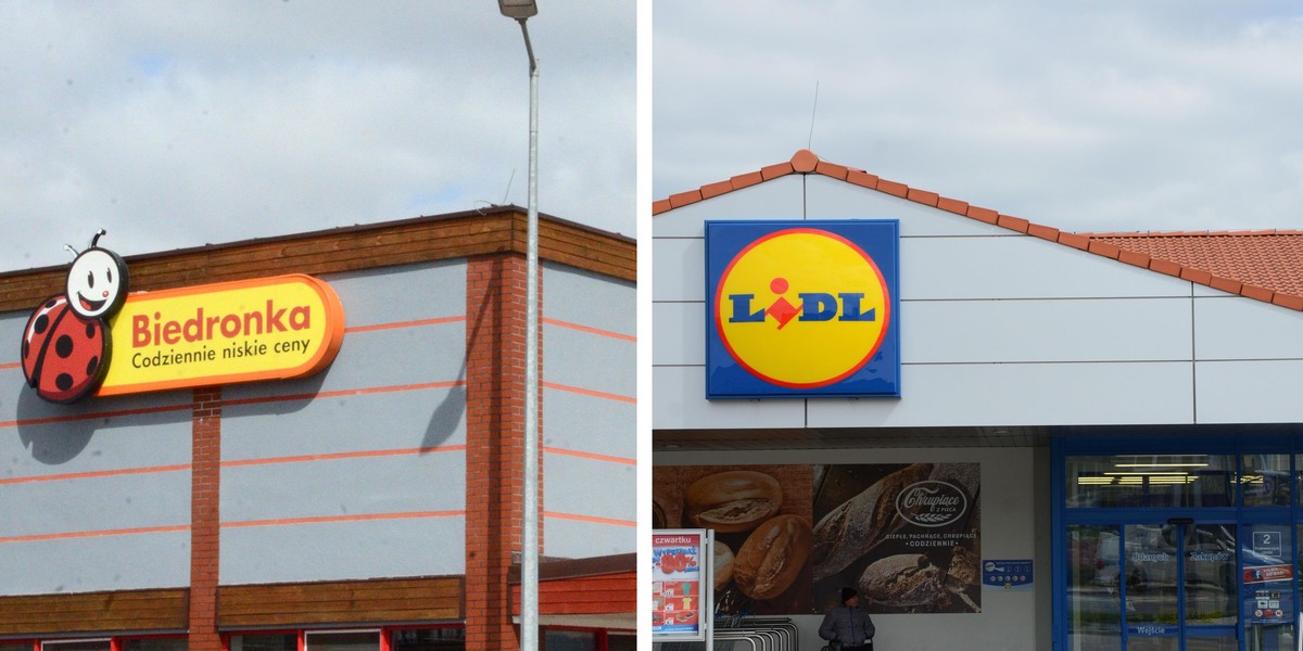 biedronka i lidl sklejka 