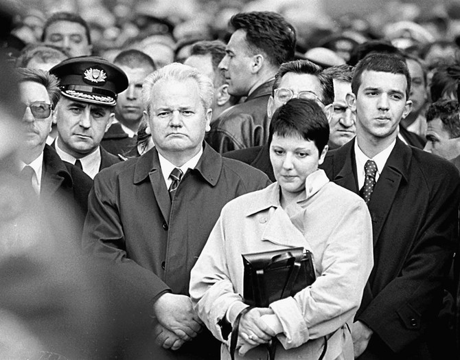 Marija Milošević i Slobodan Milošević  