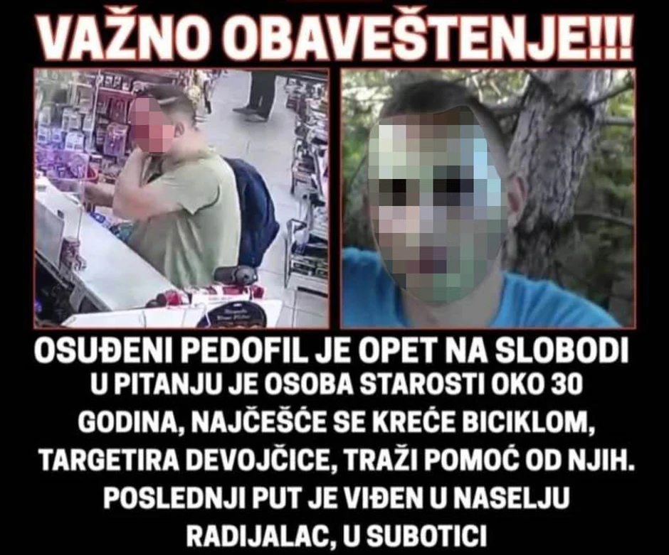 Pedofil iz Subotice  E. E.