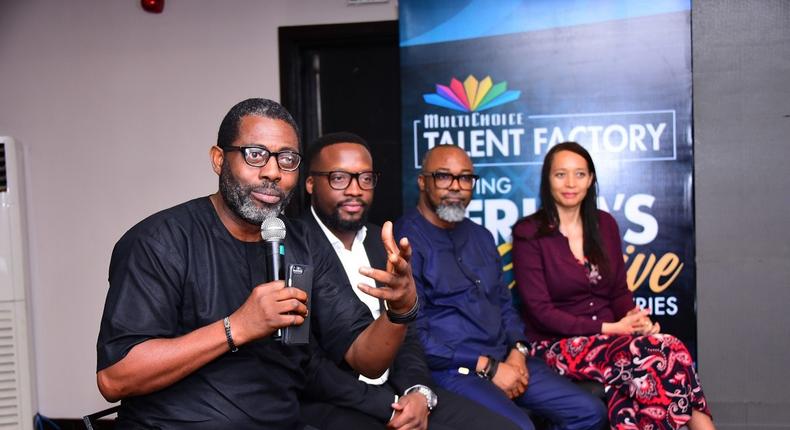 Femi Odugbemi speaking on Multichoice Talent Factory.