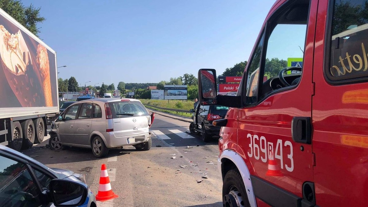 Wypadek samochodowych w Piątnicy w województwie podlaskim