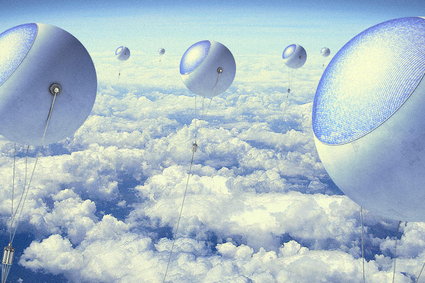 Balony zawieszone nad chmurami złapią energię słoneczną