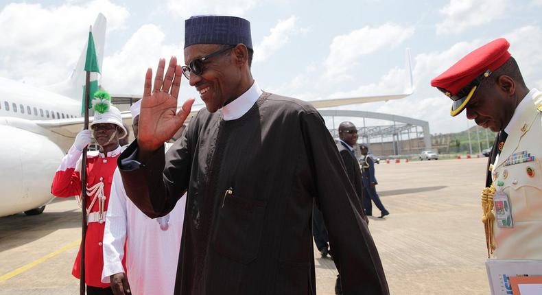 President Muhammadu Buhari leaves Nigeria for Germany on October 13, 2016 
