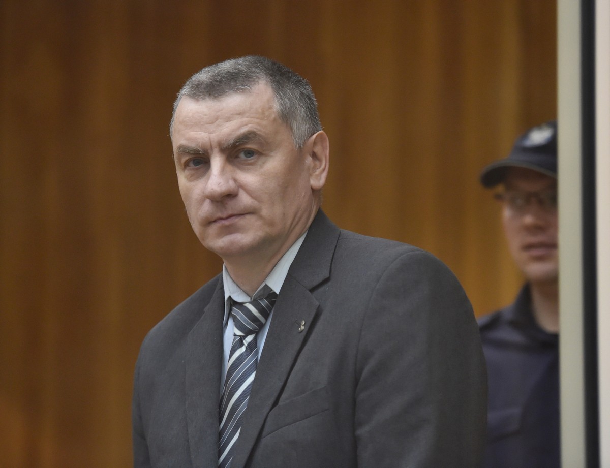 Oskarżony Brunon Kwiecień wygłasza mowę końcową