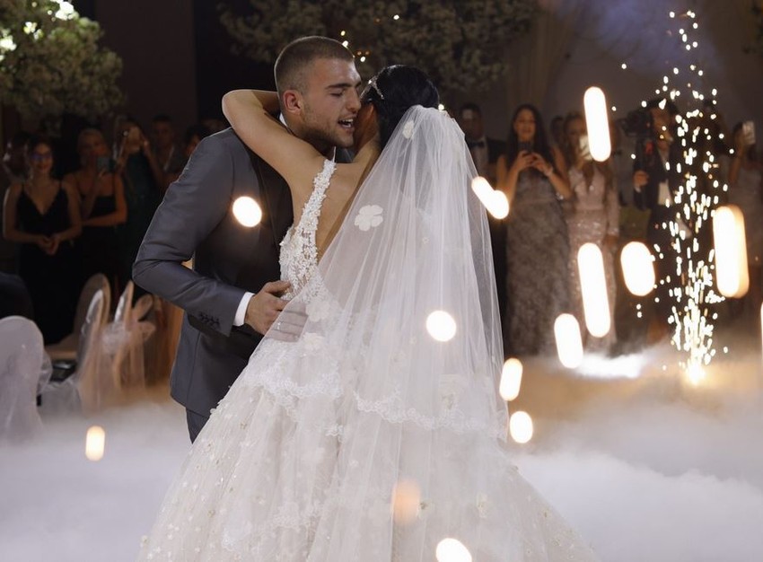 Bogdana i Veljko Ražnatović, građansko venčanje