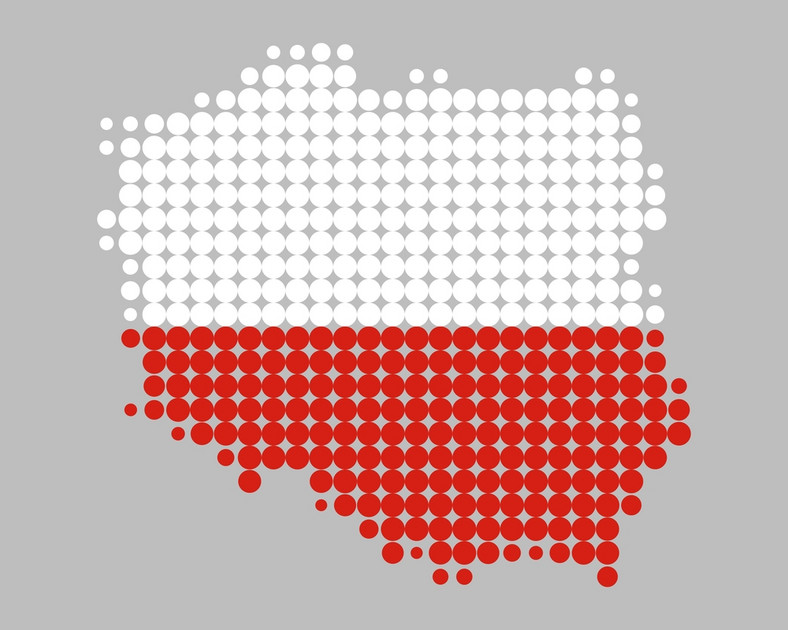 Polska - mapa Fot. Shutterstock