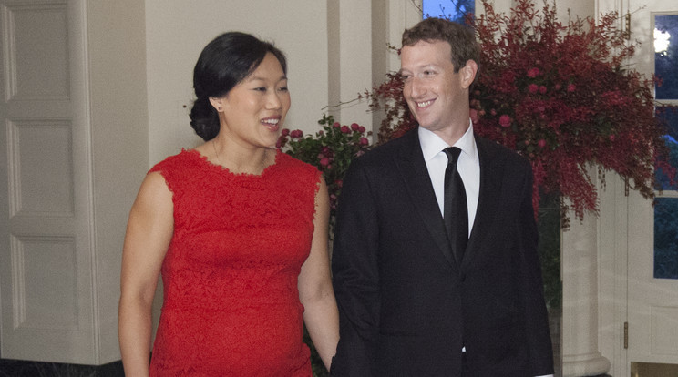 Mark Zuckerberg és felesége, Priscilla /Fotó: Northfoto
