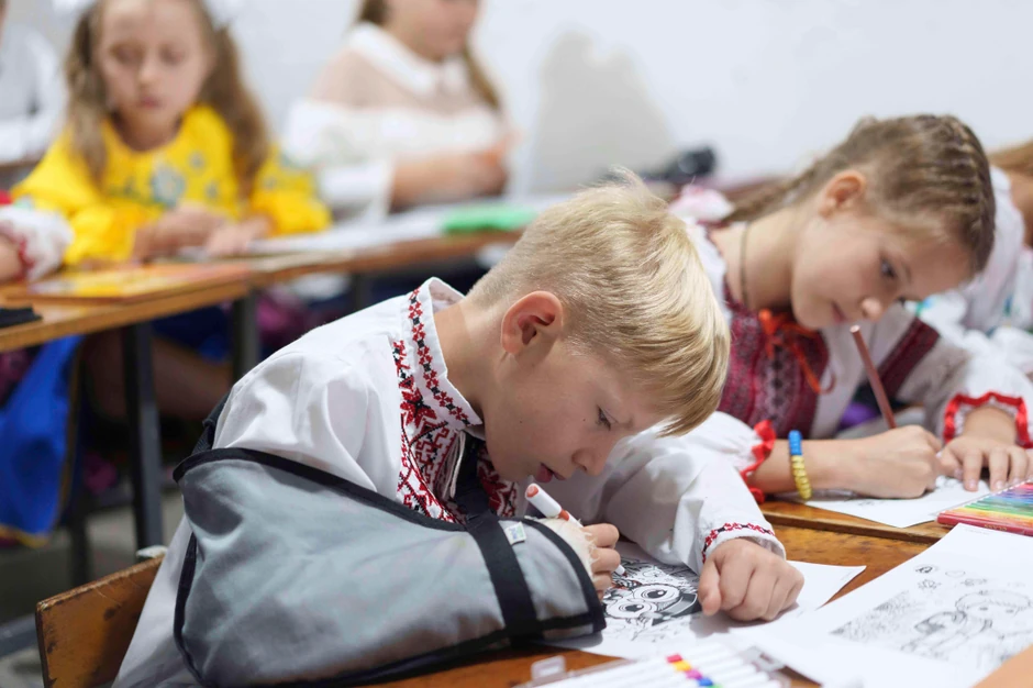 Đaci u podzemnoj školi u ukrajinskom Sumiju