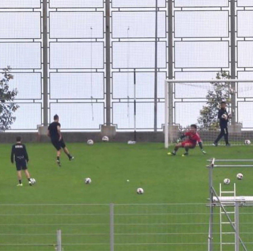 Cristiano Ronaldo trenował na stadionie