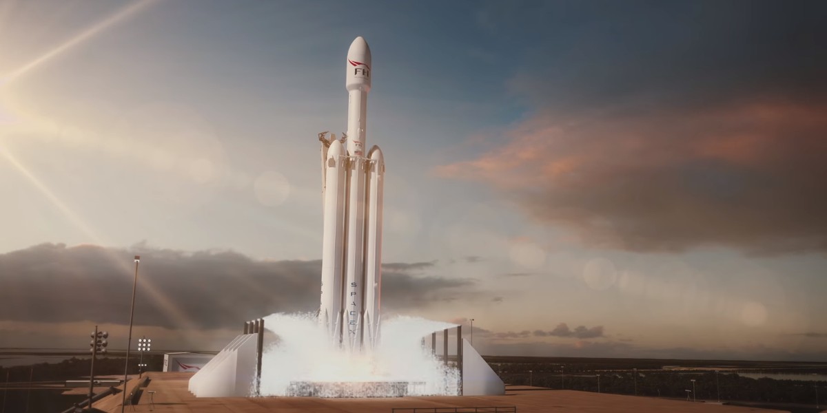 Falcon Heavy wystartuje z historycznego miejsca - tego samego stanowiska, z którego na Księżyc wyruszali astronauci w 1969 roku 