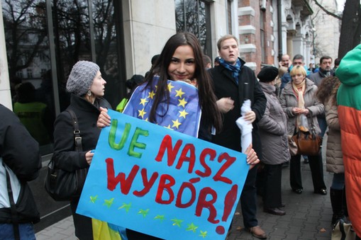 Manifestacja ambasada Ukrainy