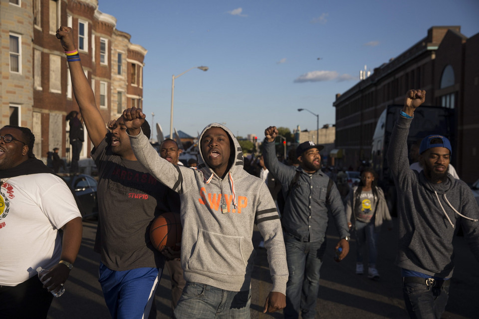 USA BALTIMORE PROTEST  (Freddie Gray burial protest)