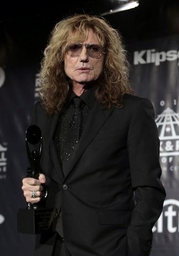 David Coverdale podczas ceremonii wprowadzenia do Rock and Roll Hall of Fame