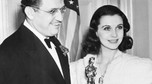 David O. Selznick i Vivien Leigh z Oscarem za rolę w "Przeminęło z wiatrem", 1940 r.