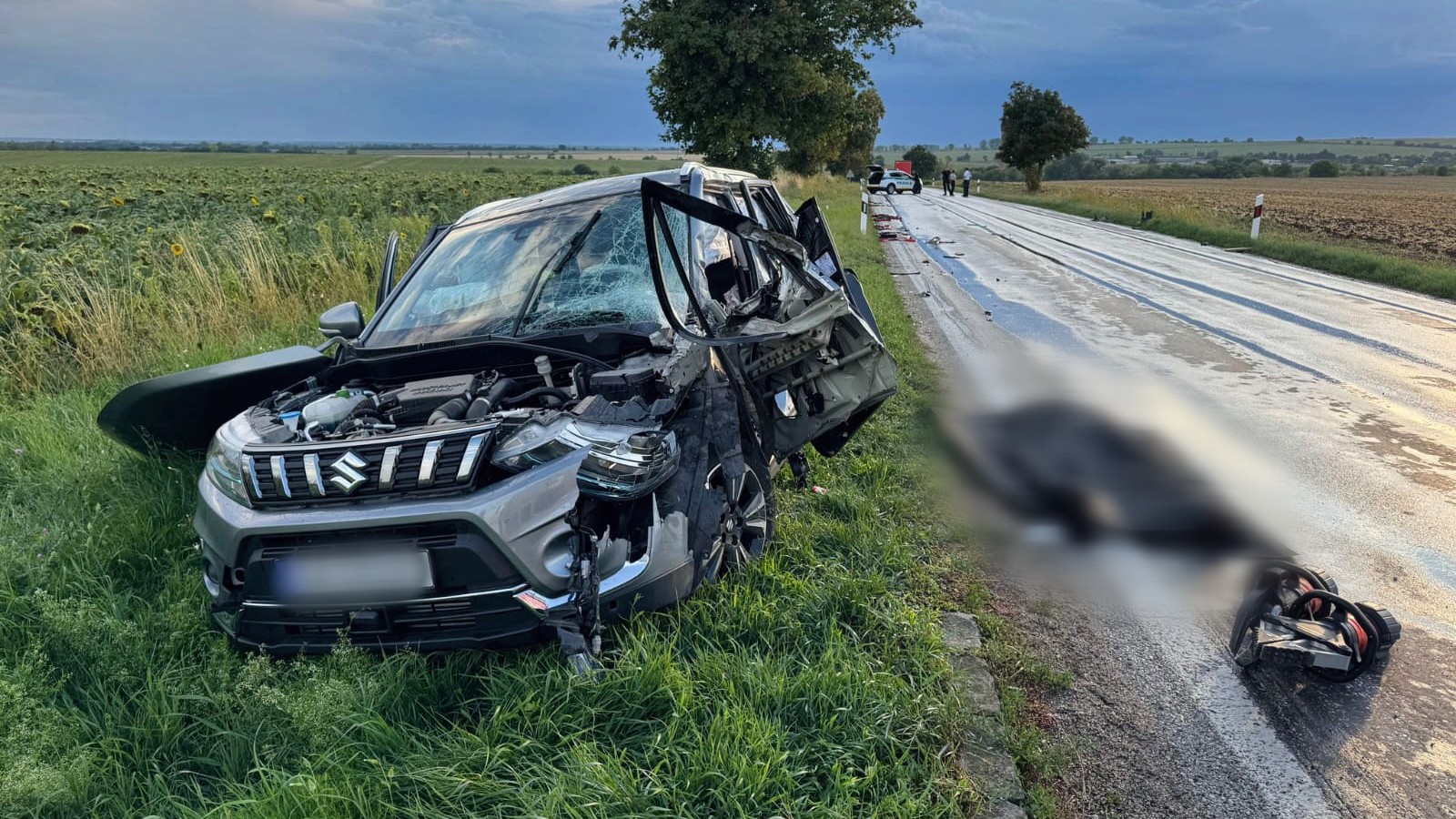 Tragická nehoda pri obci Semerovo.