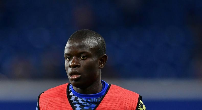 Chelsea midfielder N'Golo Kante will miss the Champions League match against Juventus after testing positive for coronavirus Creator: Ben STANSALL