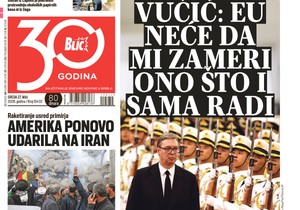 Blic naslovna strana za 27.5.