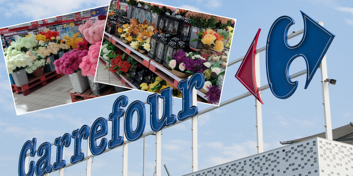 Carrefour najszybciej ze wszystkich sieci handlowych rozpoczął w tym roku sprzedaż zniczy, kwiatów i nagrobnych ozdób przed dniem Wszystkich Świętych. 