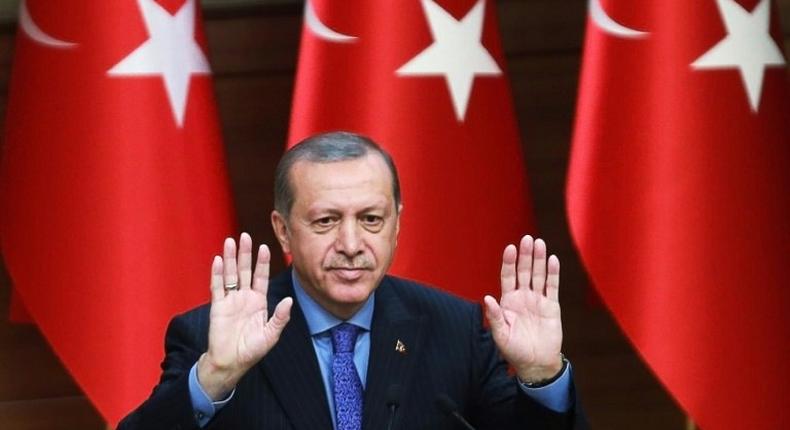 Turkey's President Recep Tayyip Erdogan