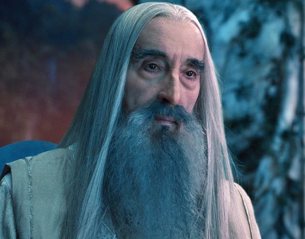 Christopher Lee w filmie "Hobbit. Niezwykła podróż" (2012) 