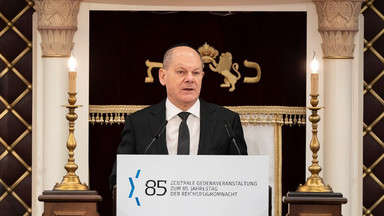 Olaf Scholz w rocznicę nocy kryształowej: hańba dla Niemiec