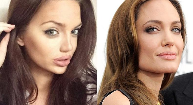 Chelsea Marr and Angelina Jolie