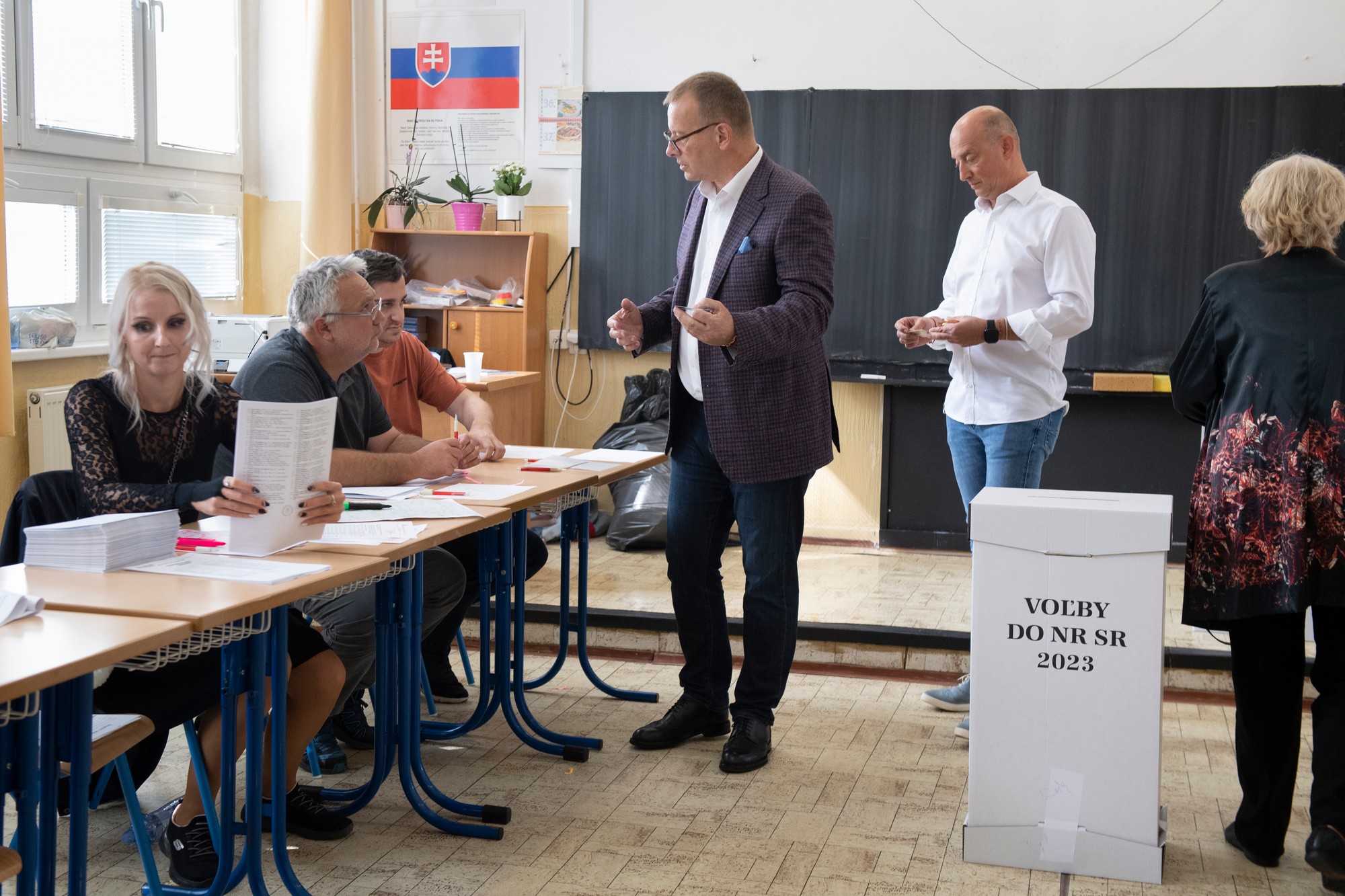 Boris Kollár volil v Bratislave.