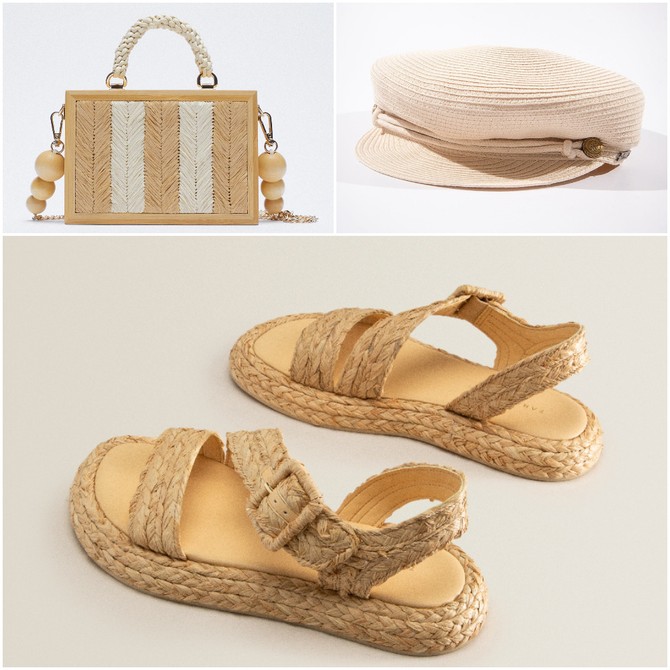 Tašna „Zara“, kačket „P.… S…. fashion“, sandale „Zara home“