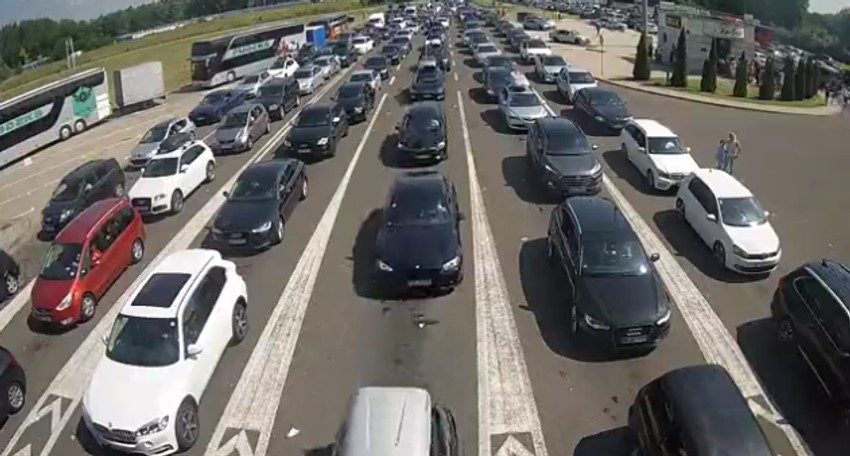 Granični prelaz Horgoš - ulaz u Srbiju iz Mađarske